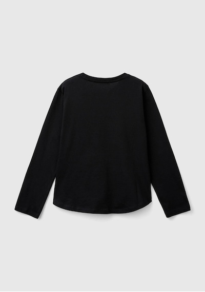 Benetton Kız Çocuk Uzun Tshırt Çocuk Sweatshirt Siyah