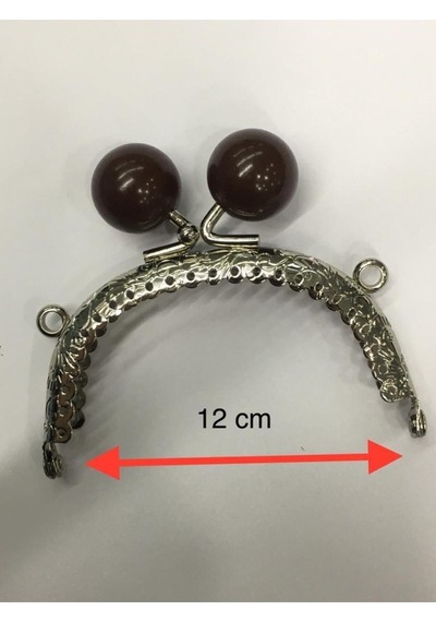 Karantuhafiye Çanta Ve Cüzdan Klipsi 12 Cm Incili Model Gümüş Kahve İnci Gümüş Kahve İnci Çok Renkli