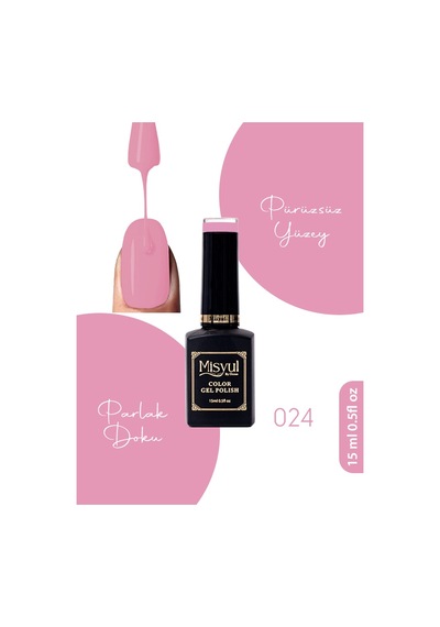 Misyul Uv Led Kalıcı Oje Nail Art 15 Ml 024