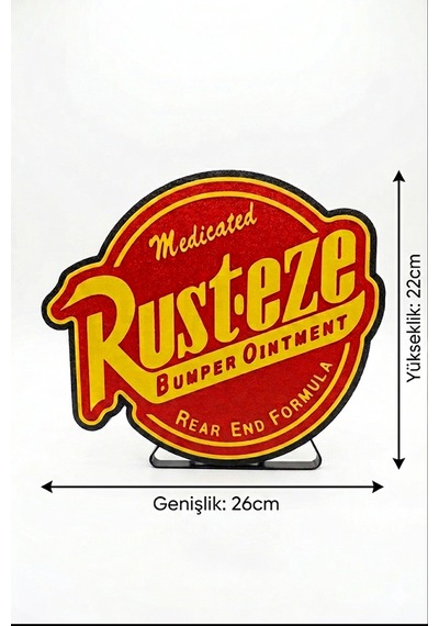 Rust-eze Tasarımlı Dekoratif Aydınlatma 26x22cm Mektrend974 Çok Renkli