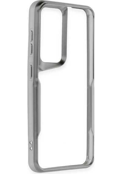 Newface - 392 - Samsung Galaxy S24 Kılıf Boyi Silikon Kapak - Csmo-tex - - Gümüş