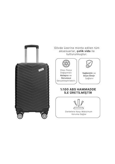 Wexta Wx-210 Siyah Büyük Boy Valiz Diğer