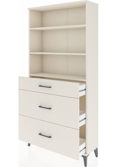 Arges Dolap 3 Raflı 3 Çekmeceli 88x30x182 Aytaşı-aytaşı Aytaşı