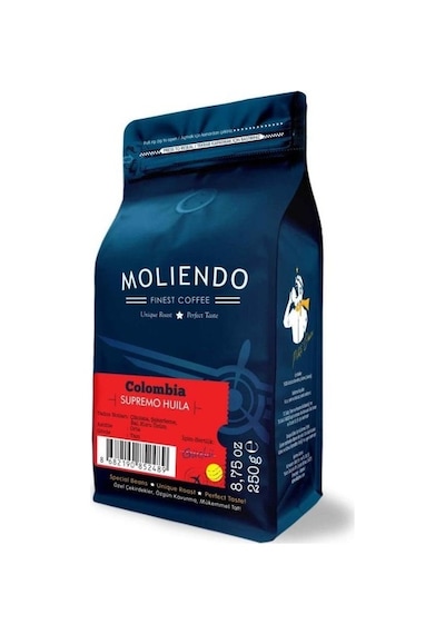 Moliendo Colombia Supremo Huila Yöresel Çekirdek Kahve 250 G