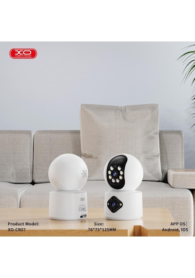 Çift Kameralı 1080p Hd Gece Görüşlü Akıllı Wi-fi Güvenlik Kamerası