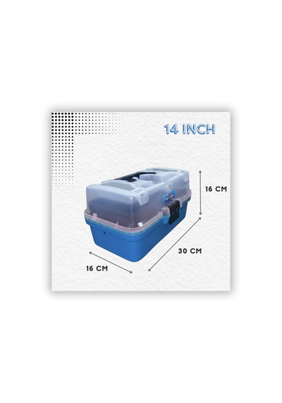 14 inch Balıkçı Takım Çantası -Bardaklık & Telefon Bölmeli Profesyonel Organizer