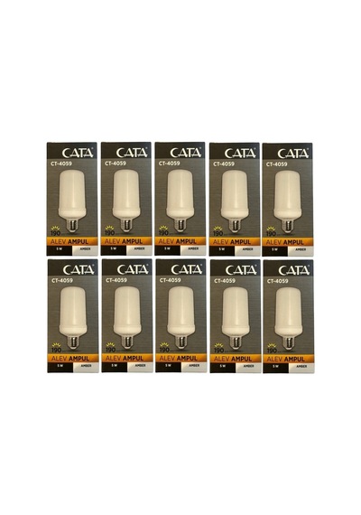 Ct-4059 3 Fonksiyonlu Alev Ampul Amber 5w 10 Adet