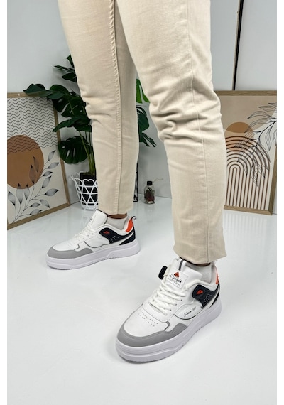 Günlük Erkek Sneaker Bağcıklı Kalın Desenli Tabanlı Oval Burunlu Bilek Destekli Spor Ayakkabı 2282 Buz Beyaz Oranj Laci Günlük Erkek Sneaker Bağcıklı Kalın Desenli Tabanlı Oval Burunlu Bilek Destekli Spor Ayakkabı 2282 Buz Beyaz Oranj Laci