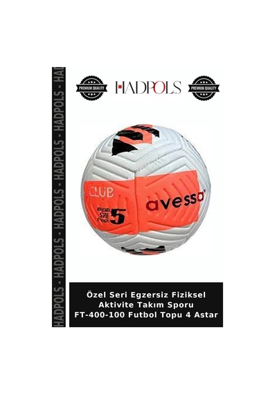 Özel Seri Egzersiz Fiziksel Aktivite Takım Sporu Ft-400-100 Futbol Topu 4 Astar Çok Renkli