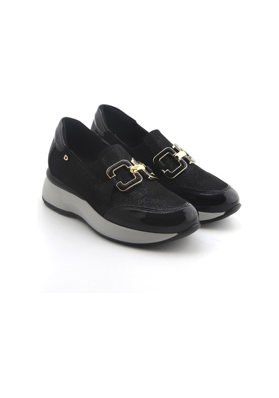 Oxford Klasik Kadın Diğer 5d5458ds Donna Serena 5458ds Camoscio Glitter Nero Siyah