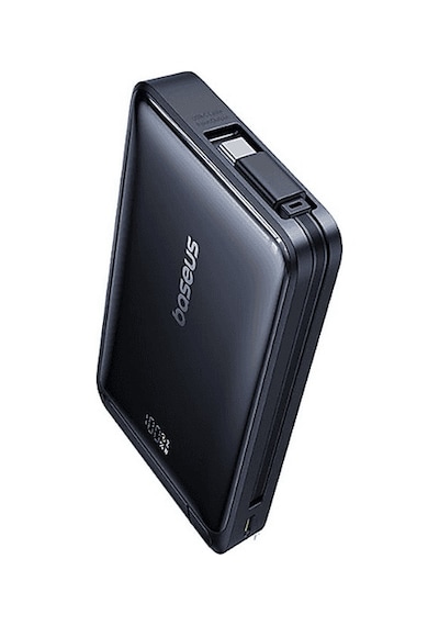 Baseus Nomos Qi2 10.000 Mah 45w Manyetik Taşınabilir Şarj Cihazı Siyah