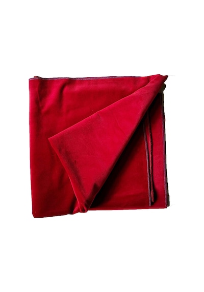 Okey Oyun Masa Örtüsü Kadife 140x140 Kırmızı