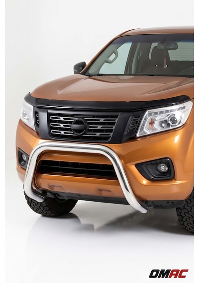 Nissan Navara 2016-2026 Uyumlu Araca Özel Pars Ön Koruma 76mm Krom