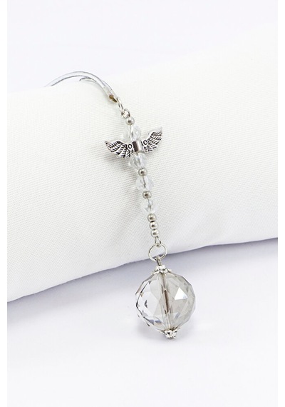 Kristal Boncuk Melek Kanadı Sun Catcher Dikiz Ayna Süsü, Araba He