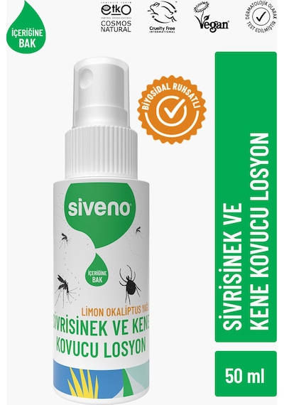 Siveno Sivrisinek ve Kene Kovucu Sprey Krem 50 ML