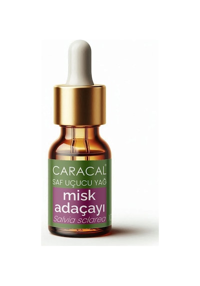 Caracal %100 Saf Misk Adaçayı Yağı Doğal Saf Ada Çayı Yağı Uçucu Katkısız Yağ 10 ML