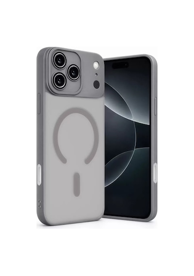 Apple İphone 17 Pro Max Jota Lensli Magsafe Kapak - Titan Gri renkli