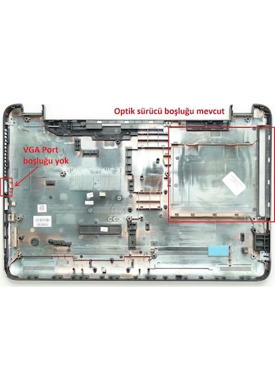 HP Uyumlu 15-ay022nt (X8M41EA) 15-ay024nt (Y0A49EA) Notebook Alt Kasası
