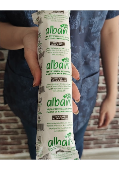 Alçılı Sargı Bezi 20 Cm X 2 Metre