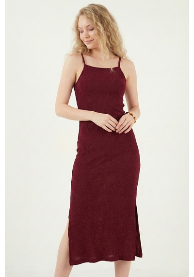 Lela Bayan Elbise 5865573 Bordo Bordo