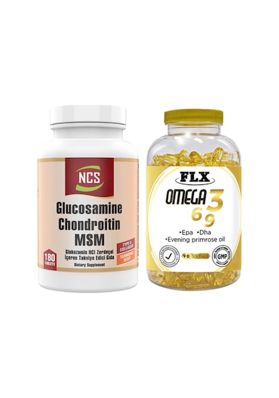 Glucosamine Msm Type Ll Collagen 180 Tablet & Flx Omega 3-6-9 90 Tablet