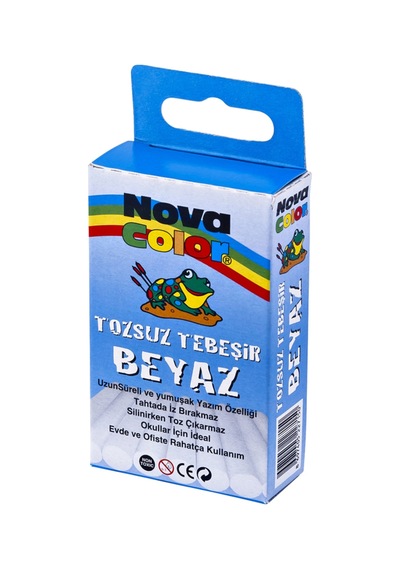 Tebeşir Beyaz 10 Lu Çok Renkli