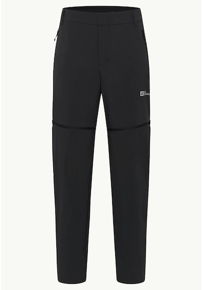 Jack Wolfskin A63928-6000 Hikeout Zip Away Pants M Erkek Outdoor Pantolon Siyah