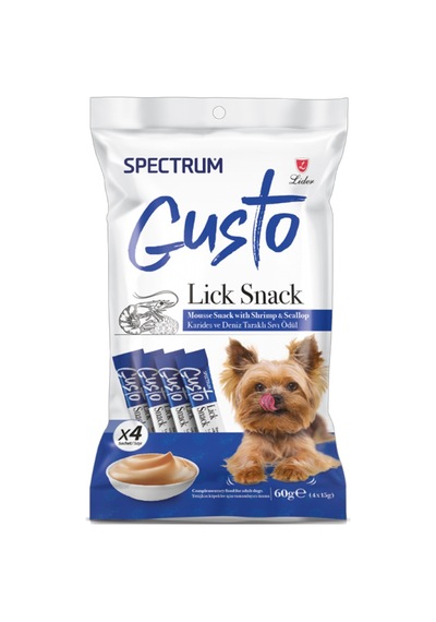 Spectrum Gusto Karidesli Krema Köpek Ödülü 4x15 Gr