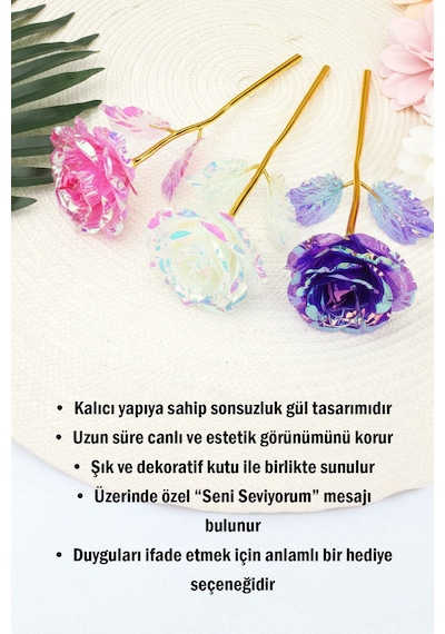 Sonsuzluk Gülü Seni Seviyorum Yazılı Kutulu Dekoratif Yapay Gül Aranjmanı Romantik Hediye Seçeneği Kalıcı Anlamlı Ve Şık Tasarımıyla Sevgililer Günü Ve Özel Günler İçin İdeal Armağan Diğer