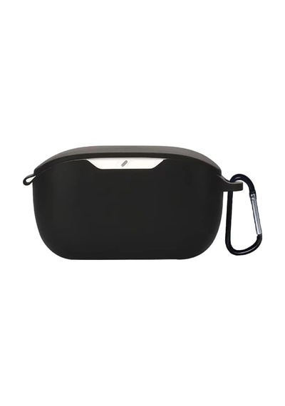 Caseonn Jbl Vibe Buds 2 Kılıf Askı Aparatlı Mat Silikon Siyah