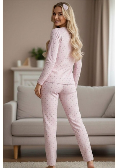 Siyah İnci Mevsimlik İnce Bisiklet Yaka Örme Pijama Takım 7979 Çizgili Kalp Siyah İnci Mevsimlik İnce Bisiklet Yaka Örme Pijama Takım 7979 Çizgili Kalp
