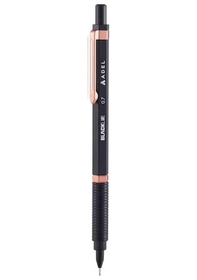 Adel Blackline Metal Gövdeli Versatil Kalem 0.7 Mm Siyah-rose