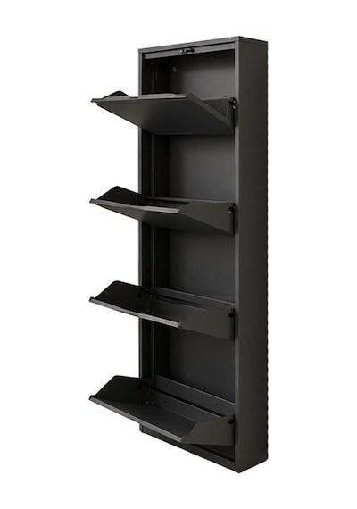 Kaser 9015 Antrasıt 4lu Kılıtlı Metal Ayakkabılık Diğer