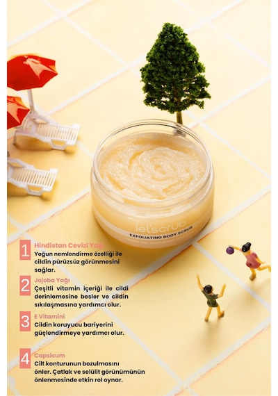 Cold Effect Body Scrub Vücut Peelingi Sıkılaştırıcı Ve Nemlendirici Nem Bombası 280 Gr