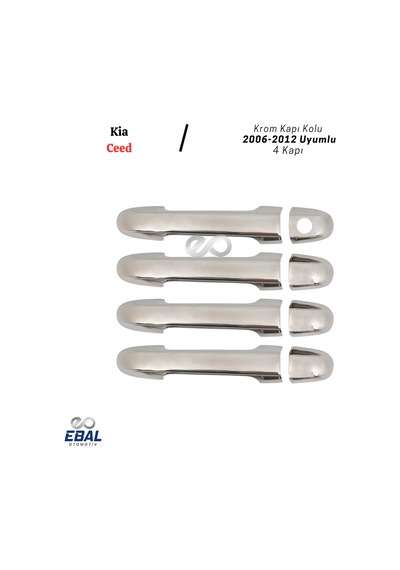 Kia Ceed Krom Kapı Kolu 4 Kapı 2006-2012 Arası Uyumlu P. Çelik