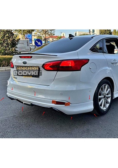 Focus 3.5 Sedan Arka Tampon Eki - Plastik - Boyasız
