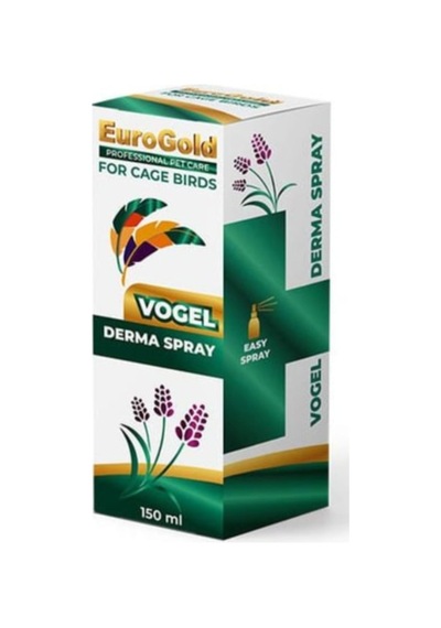 Eurogold Vogel Derma Sprey Kuşlar İçin Dış Etkenlere Karşı 150 Ml