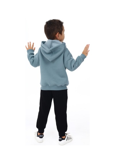 Toontoy Kids Toontoy Erkek Çocuk Nakışlı Eşofman Takım Mavi