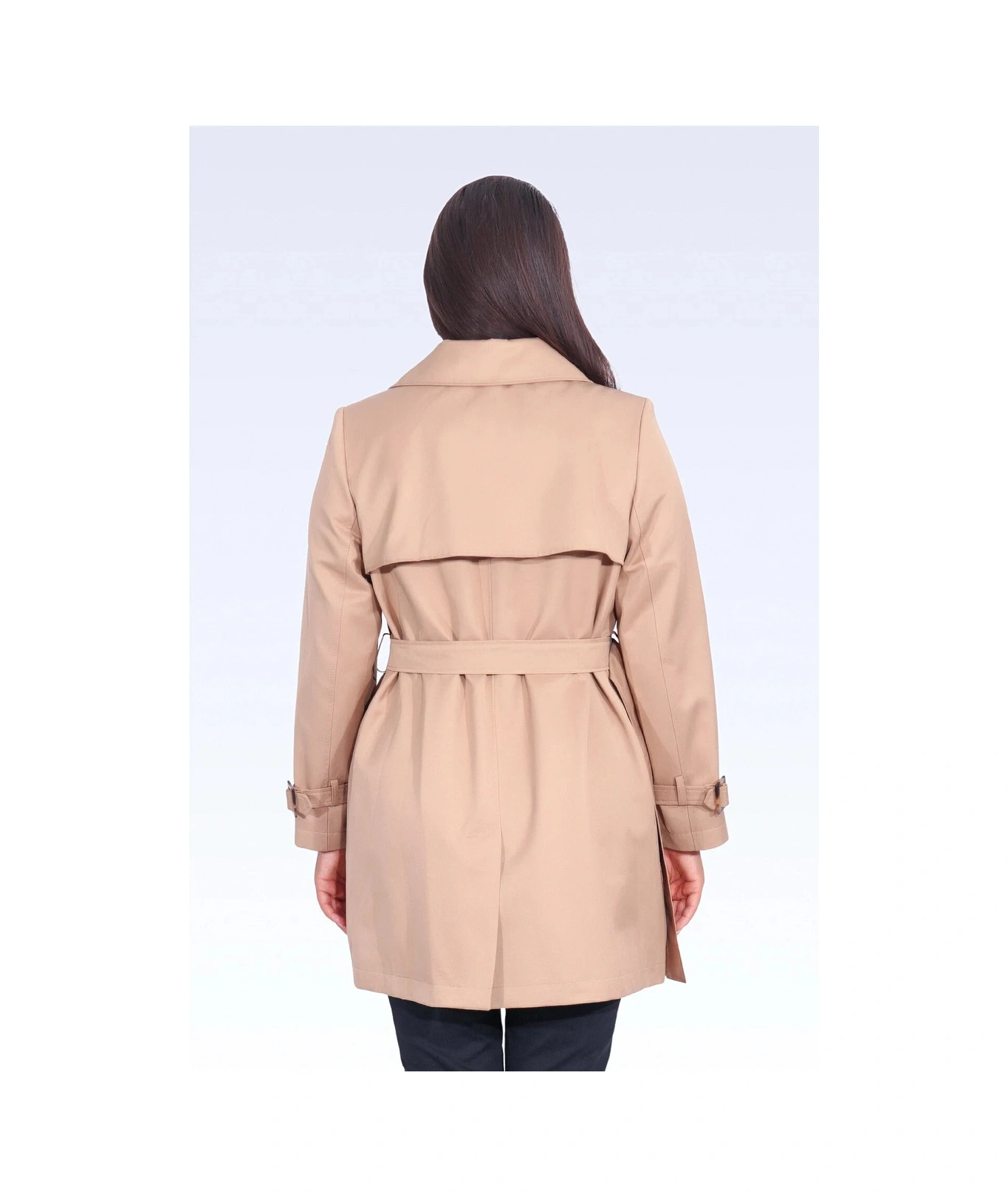Tolga Saraçoğlu Kadın Midi Boy Trençkot 60076 Camel CAMEL