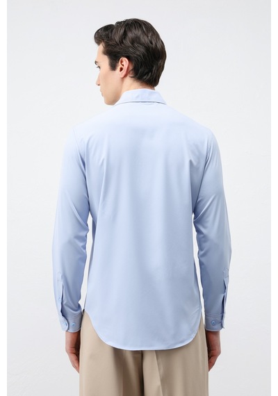 Antioch Comfort Slim Erkek Gömlek Bebe Mavi