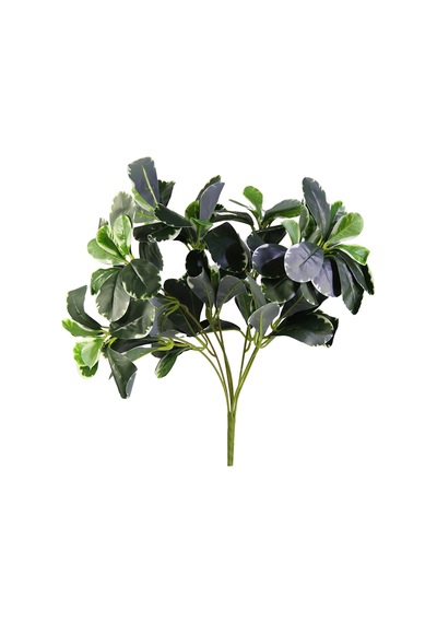 Yapay Mini Şeflera Demeti Alacalı Yeşil 30 Cm