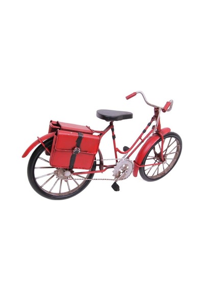 Dekoratif Metal Bisiklet Çantalı Vintage Ev Ofis Hediyelik