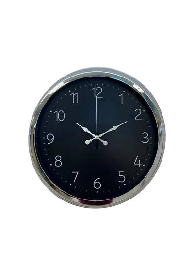 Zentime Dekoratif Ve Şık 40 Cm Krom Metal Duvar Saati Çok Renkli