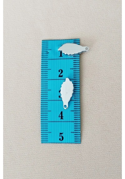 Oya Abiye Bileklik Kolye Pleksi Metalik Plastik Pul Gümüş Renk 24 Gram 210 Adet - Bnc572