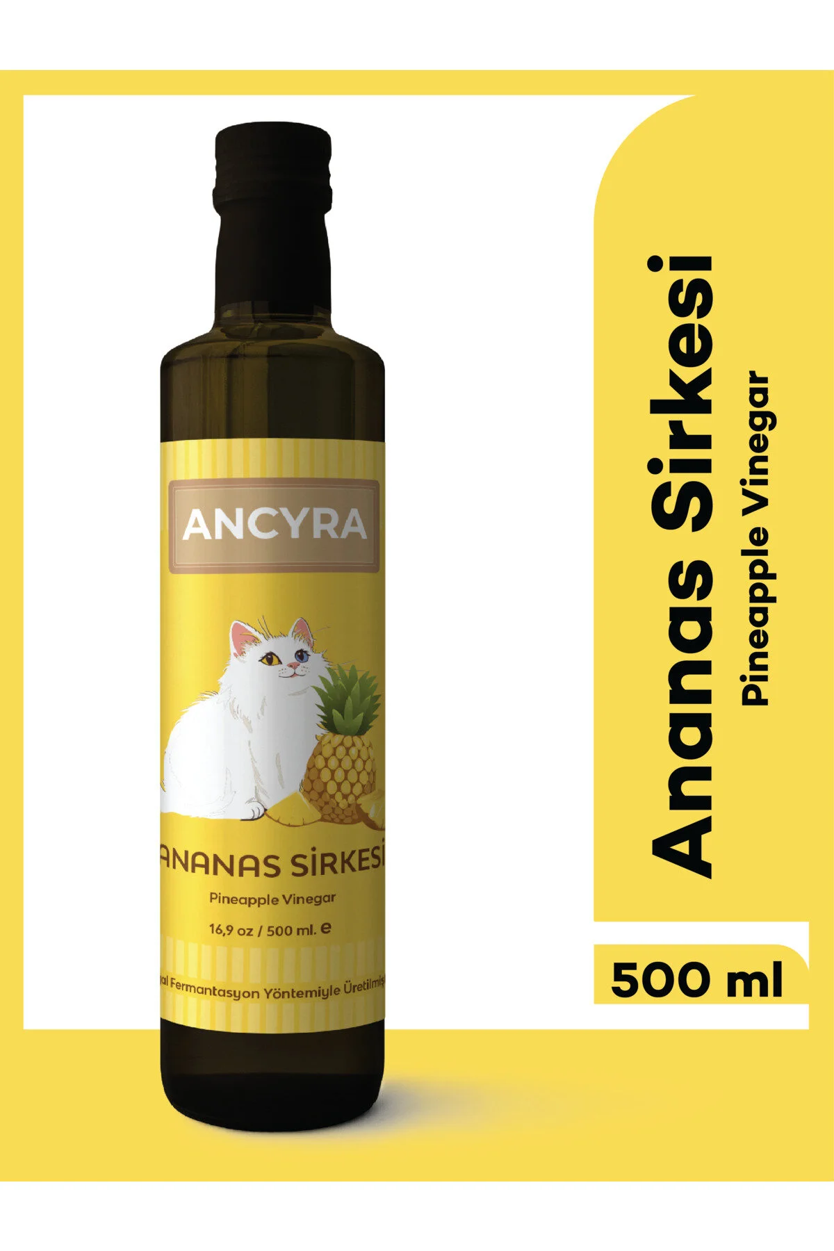 Ananas Sirkesi Doğal Fermante Pineapple Vinegar 500 Ml