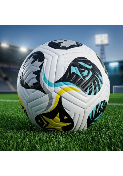 Desenli 5 Numara Dikişli Futbol Topu Dayanıklı Yüzey Profesyonel Maç Ve Antrenman Topu Karışık Çok Renkli