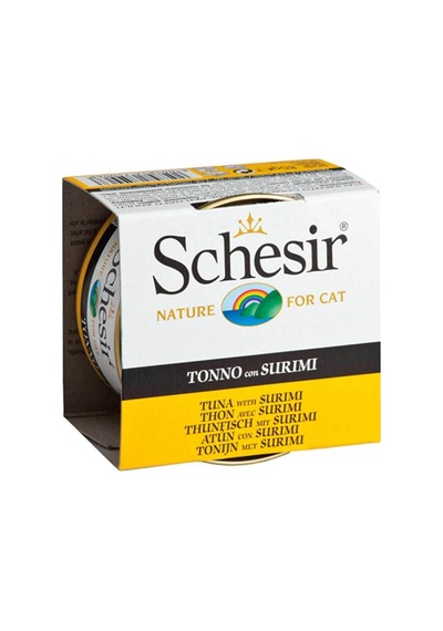 Schesir Ton Balıklı ve Yengeç Etli Jöleli Yetişkin Kedi Konservesi 6 x 85 G