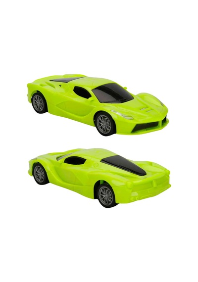 1:18 Şarjlı Uzaktan Kumandalı Spor Araba - Full Fonksiyon Usb Kablolu Oyuncak Araba 20 Cm Yeşil