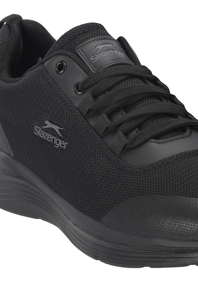 Slazenger Plank I Erkek Büyük Beden Siyah / Siyah Koşu & Yürüyüş Spor Ayakkabısı