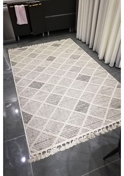 Mistral 1411 Krem - Salon, Koridor Yolluk , Mutfak, Antre, Yatak Ve Oturma Odası Halısı Krem 1